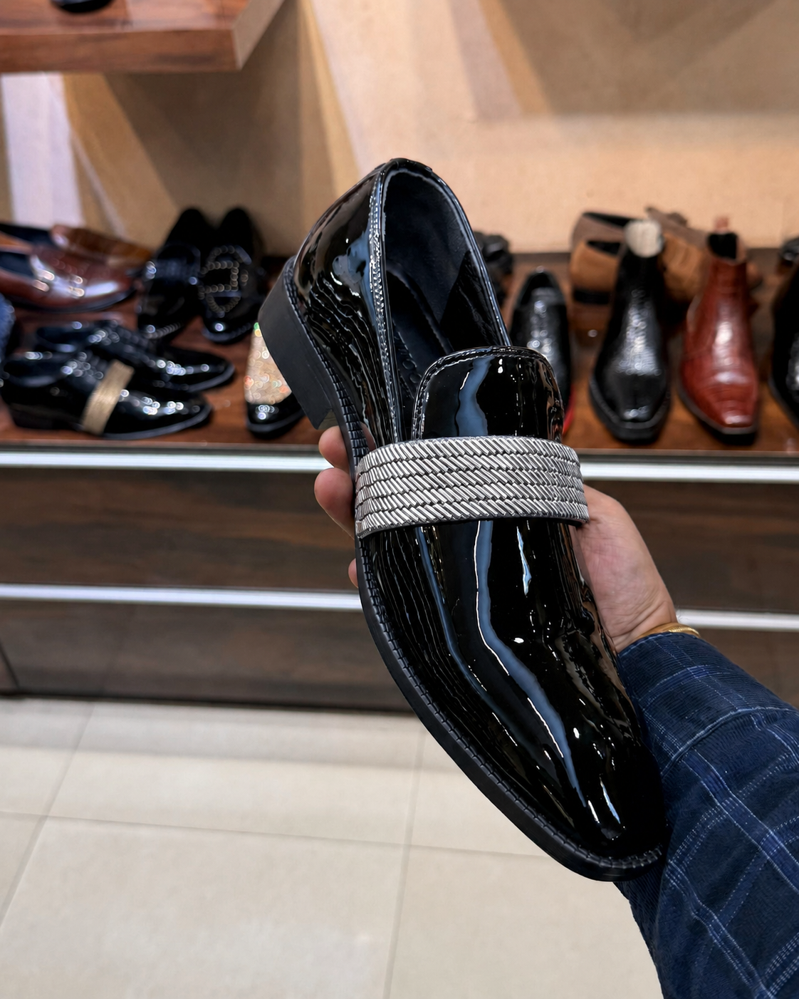 Signature Tux Loafers With Silver Strap