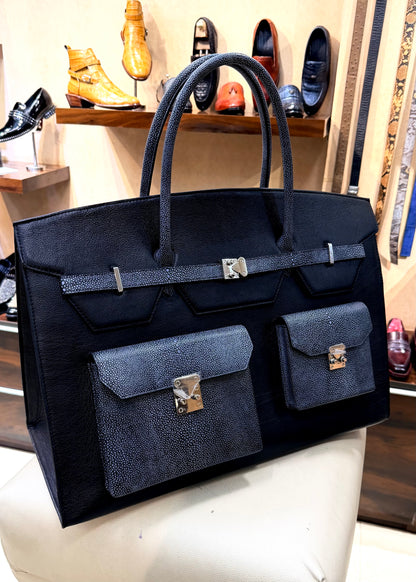 Exotic Black & Grey Travel Bag