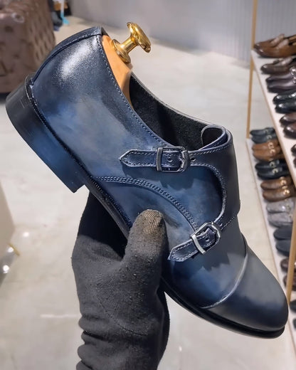 Blue-grey Patina Double Monks