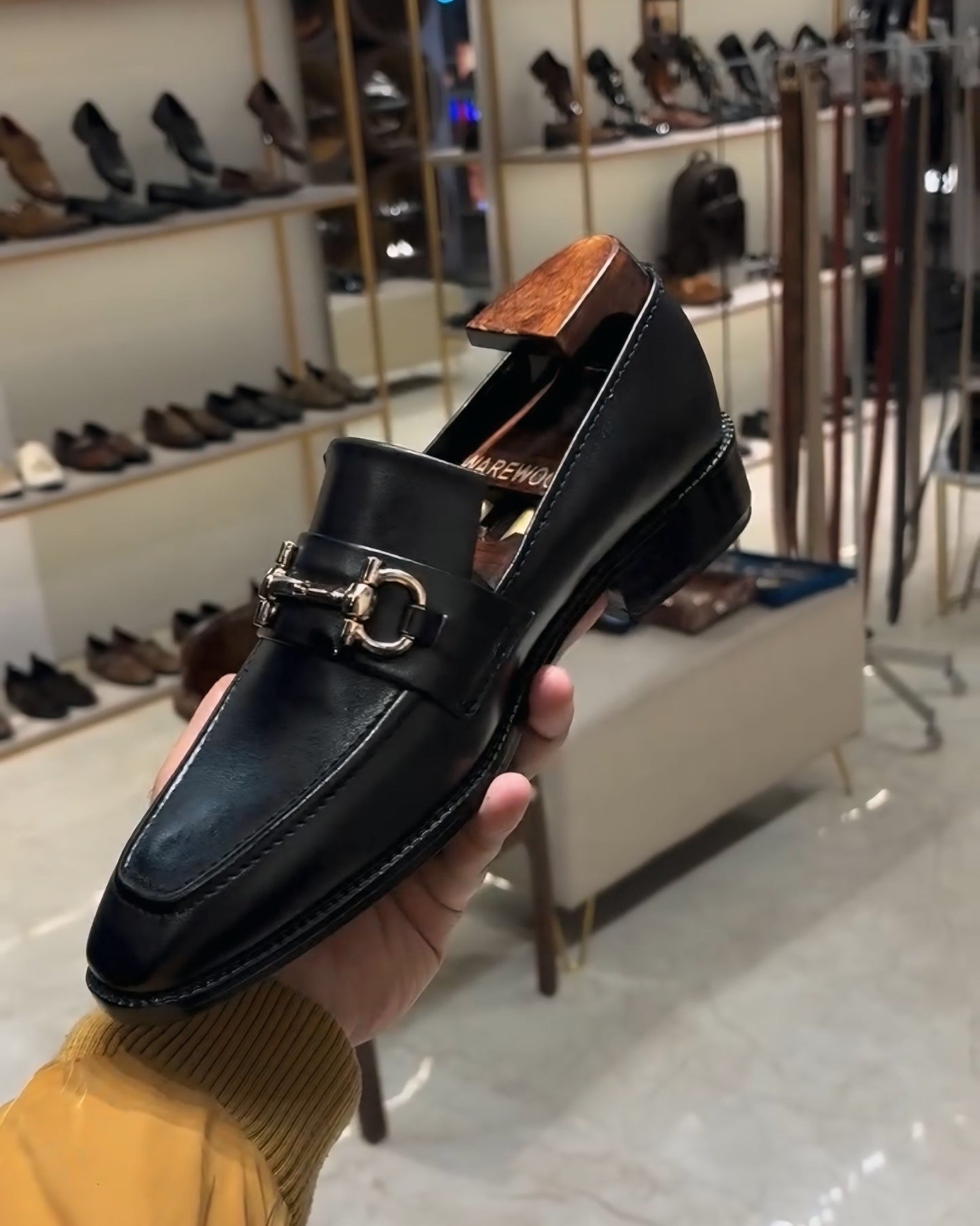 Classic Black Horsebit Loafers