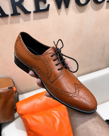 Tan Brogues