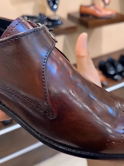 Brown Patina Single Monks