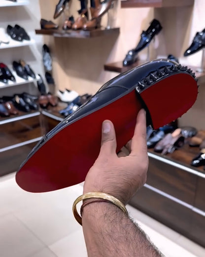 Signature Tux Studded Cap Toe Oxfords with Red Bottoms