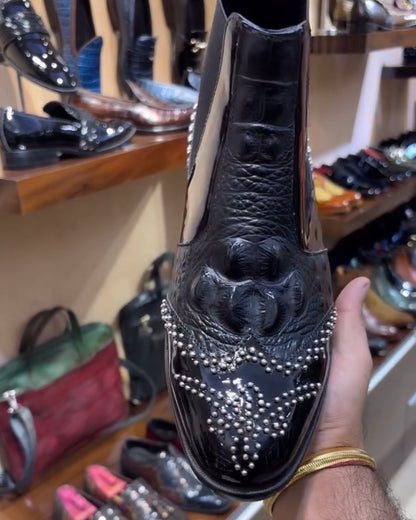 Luxe Edition Alligator Scaled Chelsea Boots