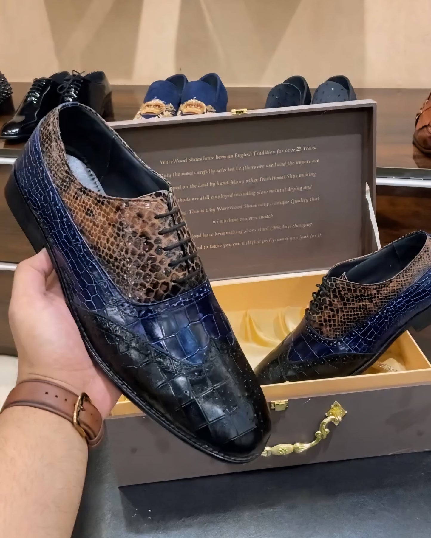 Limited Edition Exotic Wingtip Oxfords