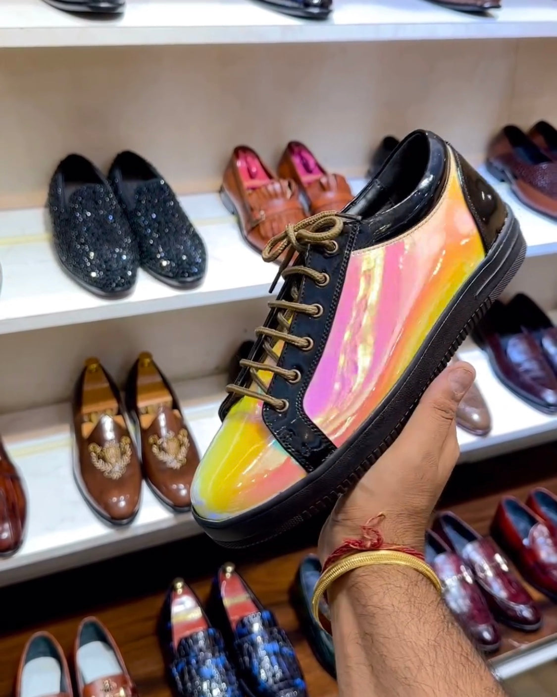 Limited Edition Neon Patent Sneakers UK - Main Image