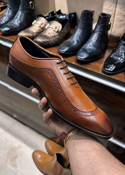 Dual-tone Sidewing Patina Oxfords