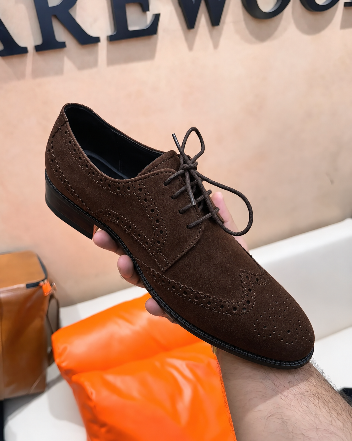 Brown Suede Brogues