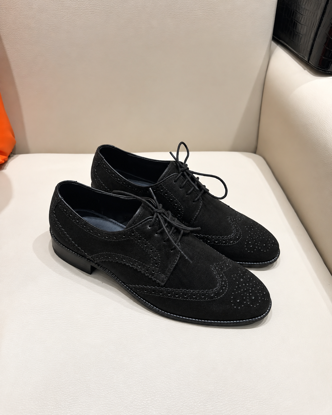 Black Suede Brogues