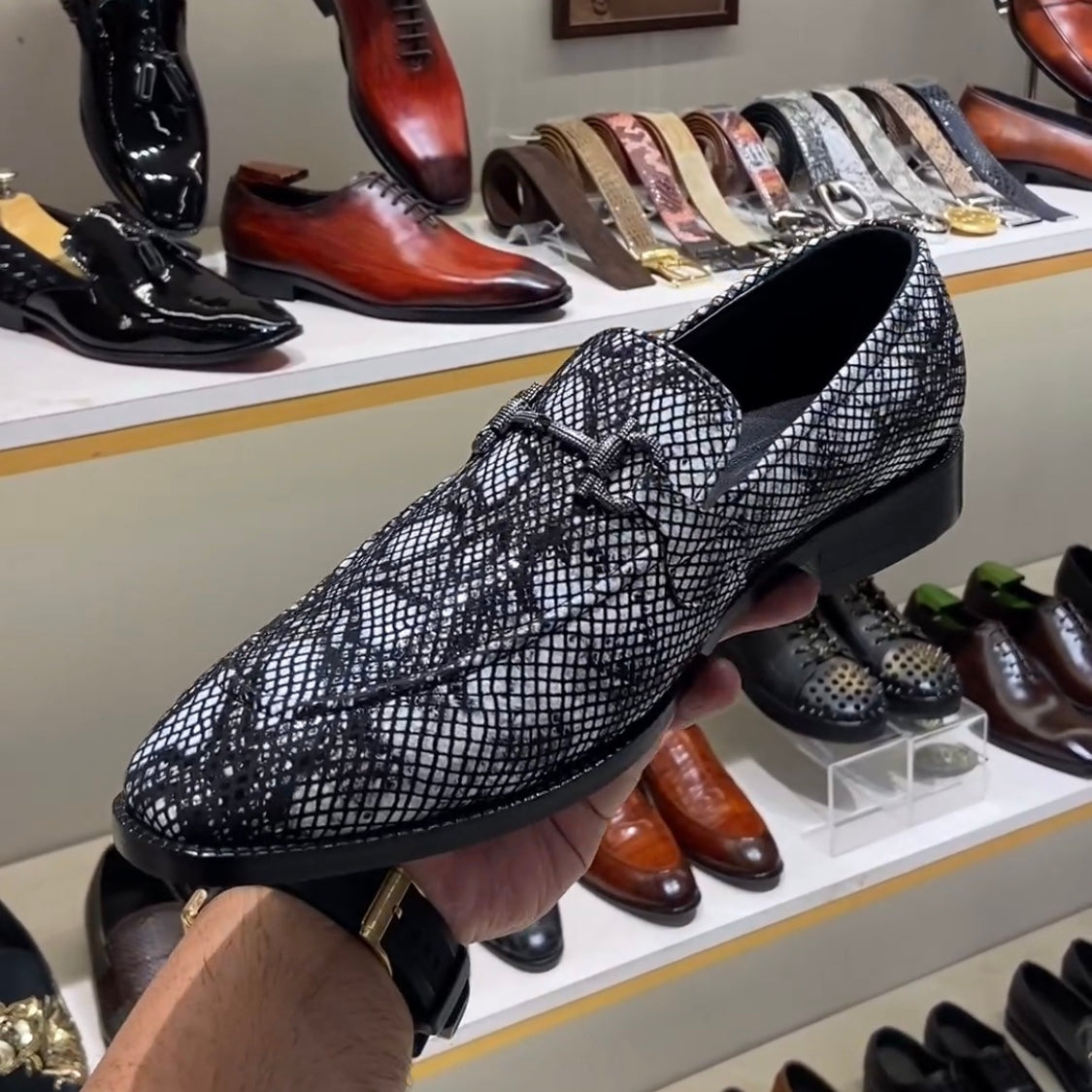 Exotic Grey Snake Scaled Moccasins