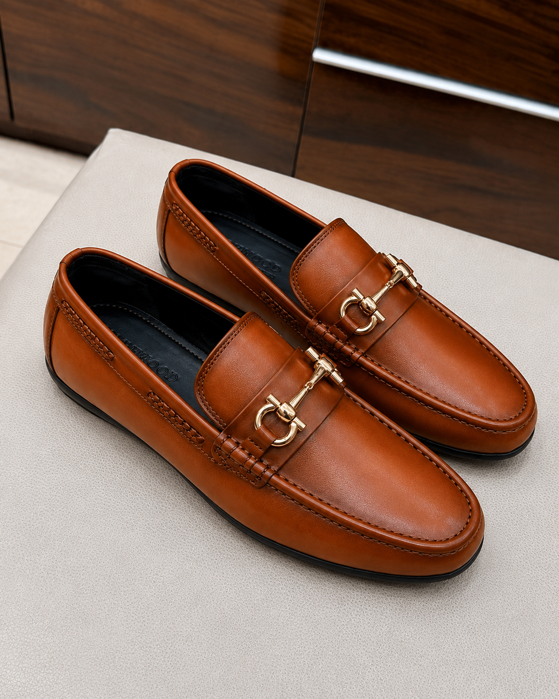 Tan Driving Loafers