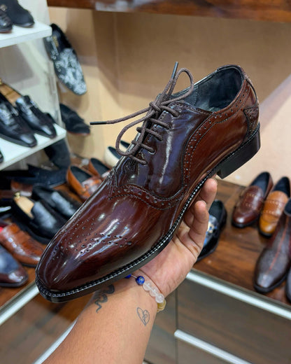 Burnished Flame Patina Oxfords