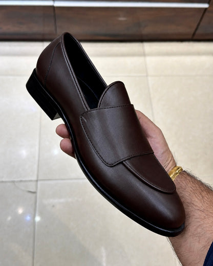 Dark Brown Double Monk Strap Loafers