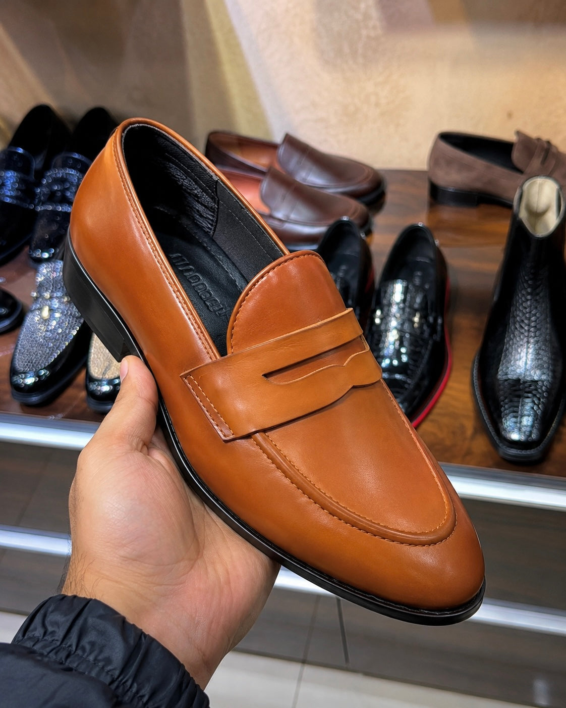 Light Tan Penny Loafers