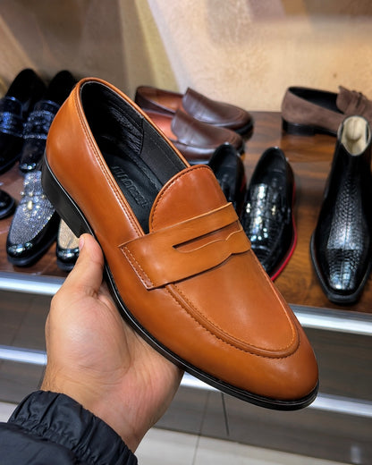 Light Tan Penny Loafers