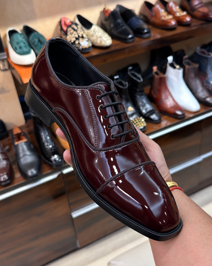 Oxblood Cap Toe Oxfords