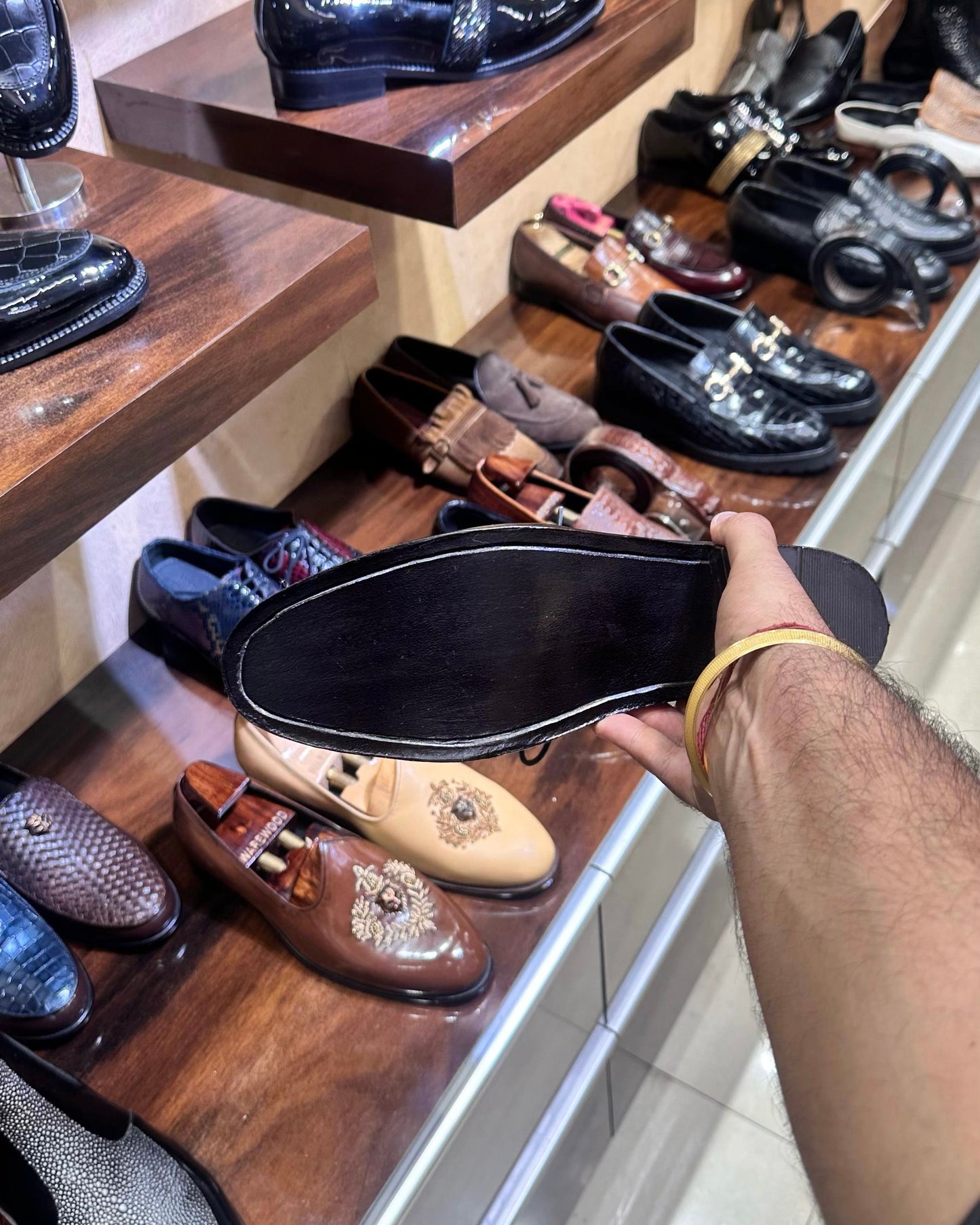 Classic Black Longwing Derby Shoes