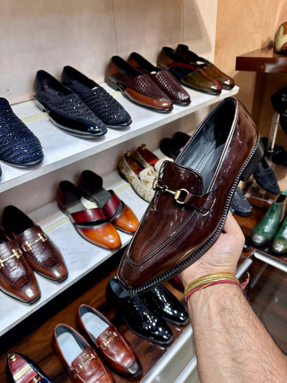 Brown Patina Loafers