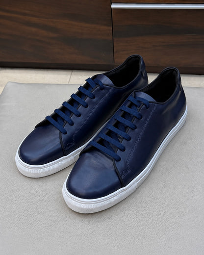 Navy Blue Low-top Sneakers