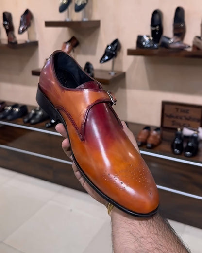 Dual-tone Sun-tan Burnished Single Monks