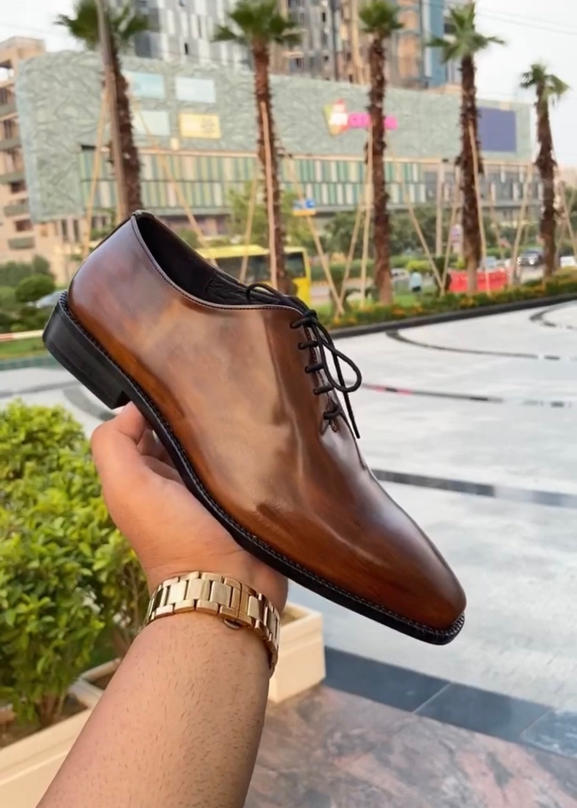 Classic Brown Brush-Off Oxfords
