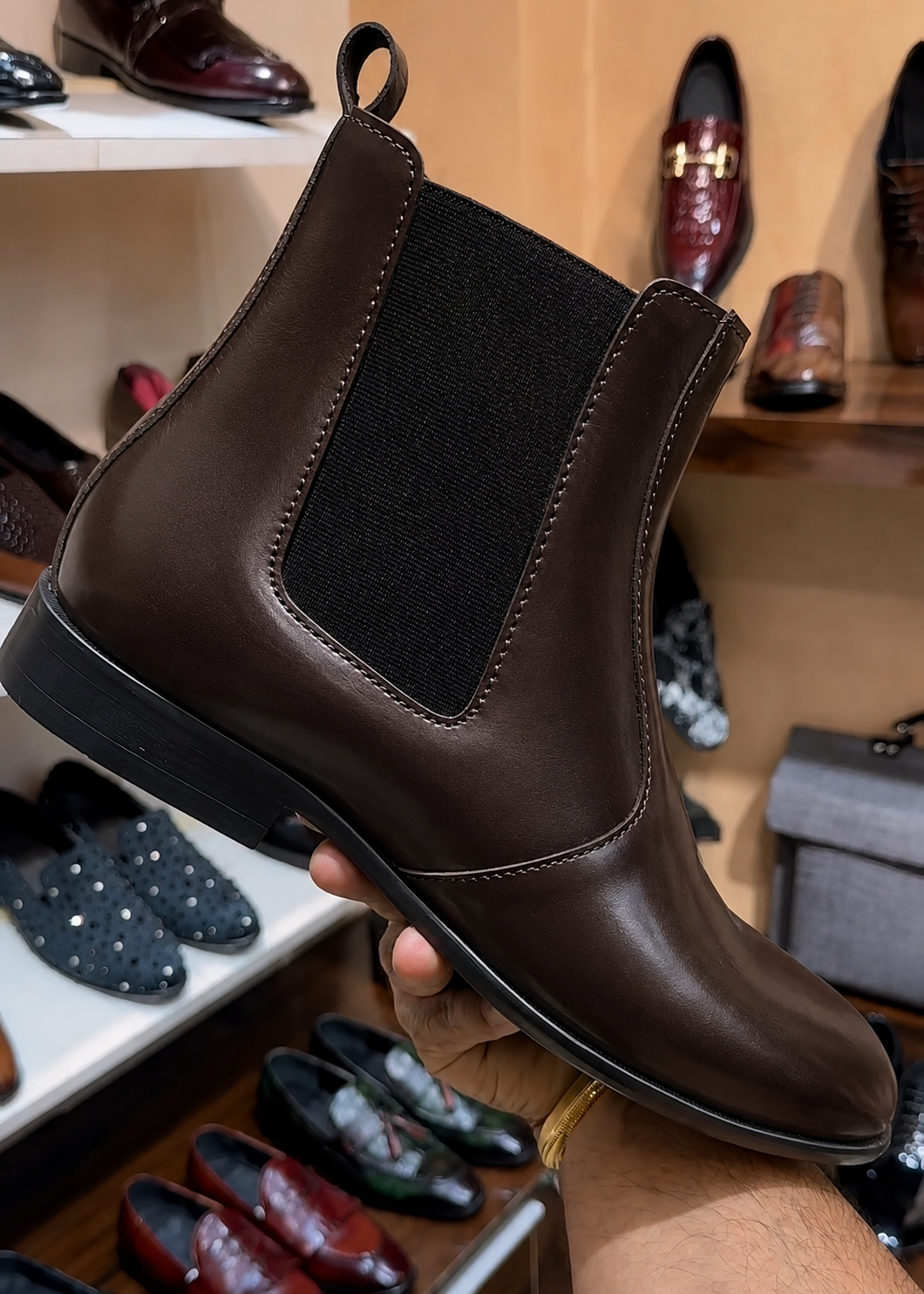 Dark Brown Chelsea Boots