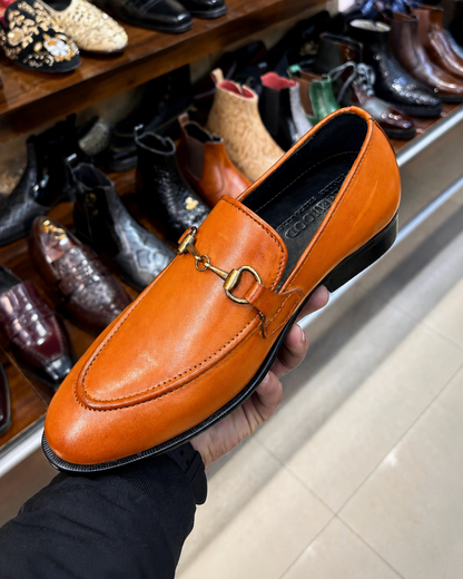 Tan Horsebit Loafers