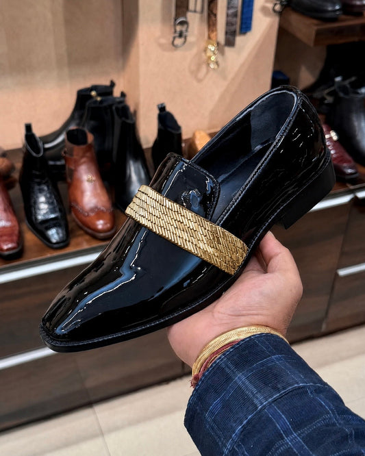 Signature Tux Loafers With Gold Strap