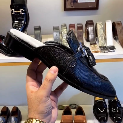 Exotic Cobra Scaled Tassel Mules