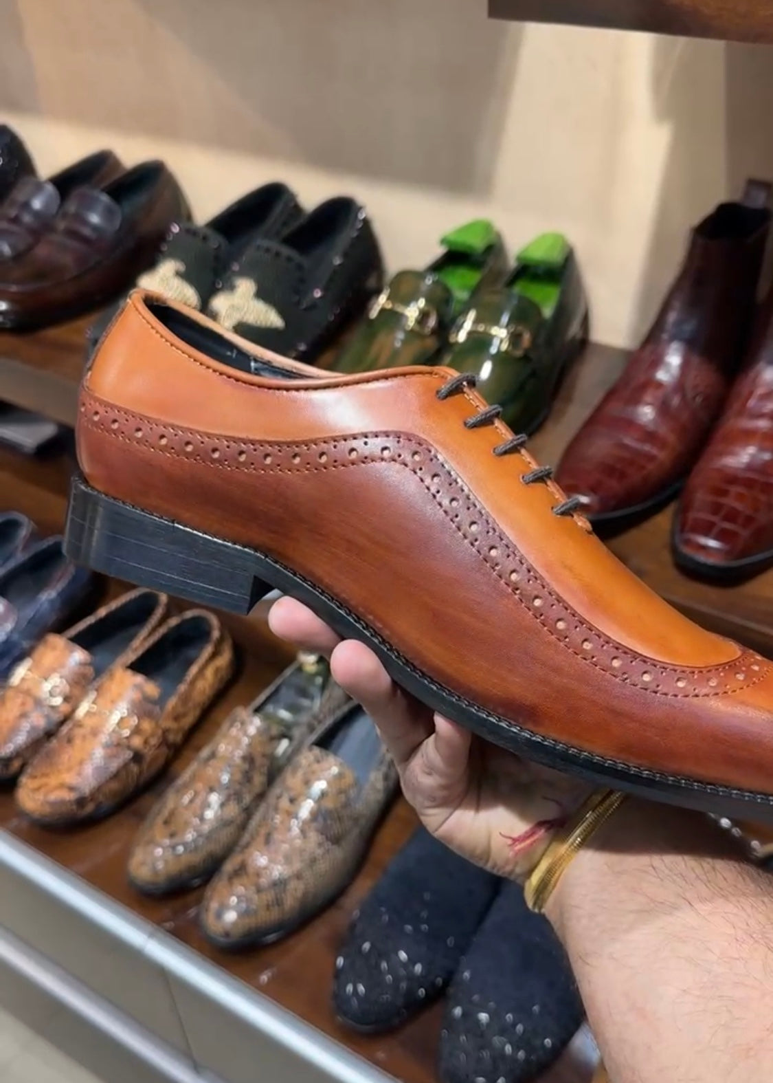 Dual-tone Sidewing Patina Oxfords