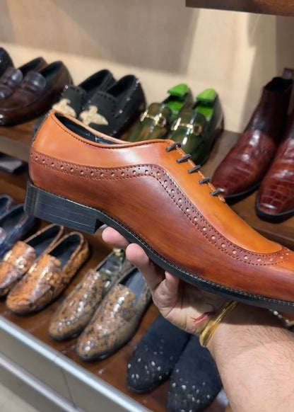 Dual-tone Sidewing Patina Oxfords