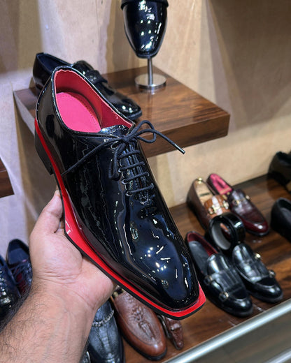 The Redline Cut Wholecut Oxfords with Red Bottoms