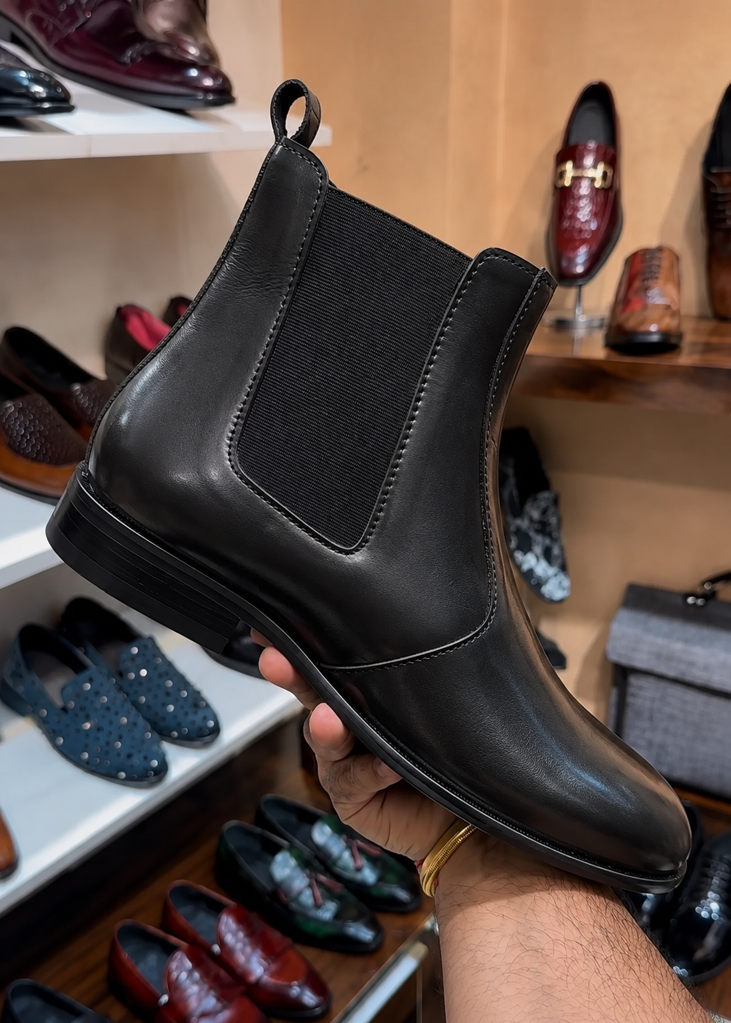 All Black Chelsea Boots