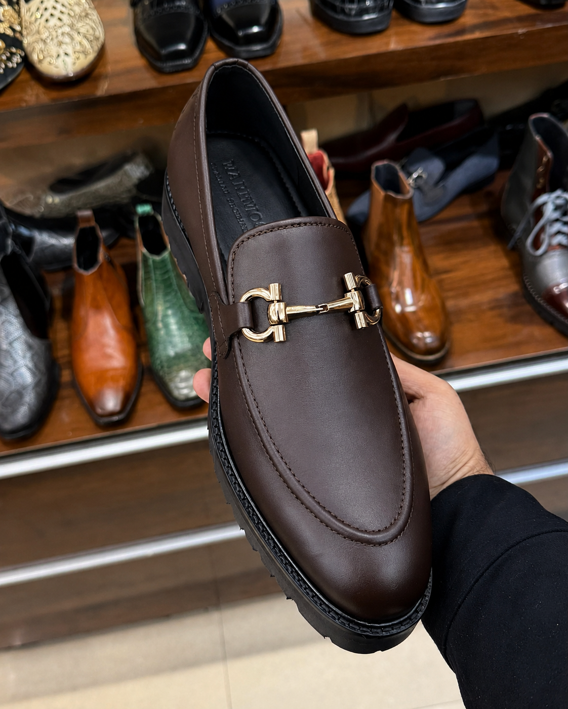 Dark Brown Chunky Loafers