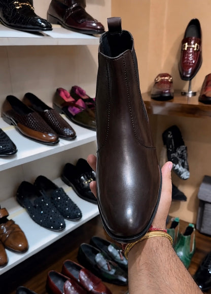 Dark Brown Chelsea Boots
