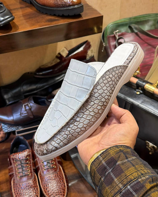 Exotic Himalayan Crocodile Scaled Mules