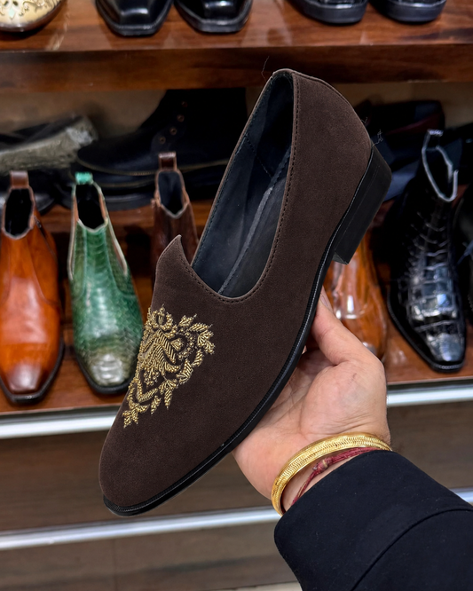 Custom Hand Embroidered Shoes For Men | Warewood Shoemakers