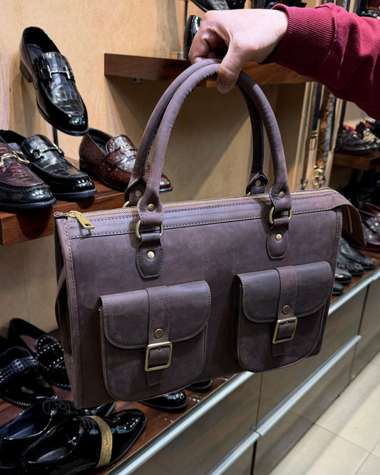 Vintage Brown Business Laptop Bag