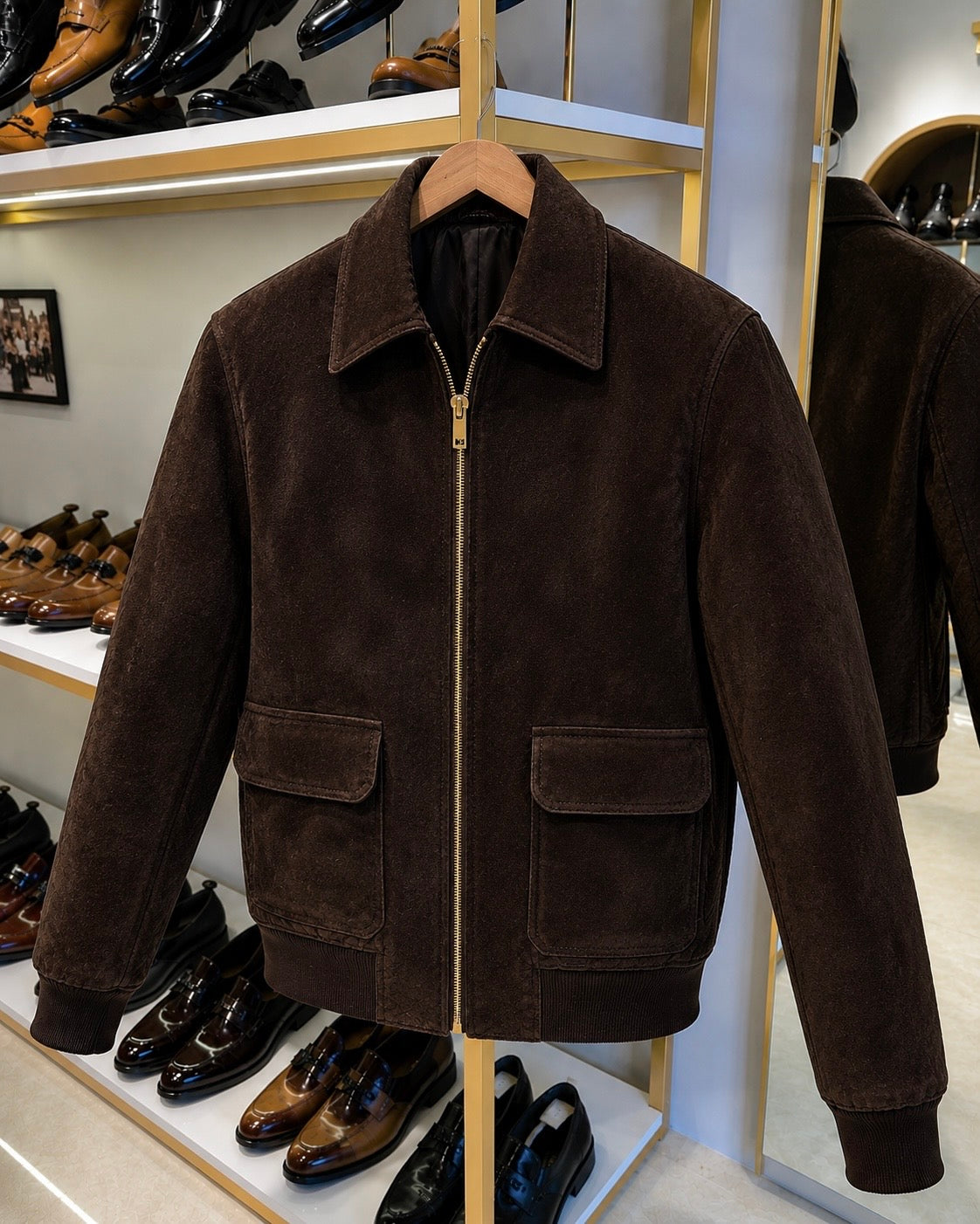 Dark Brown Suede Jacket