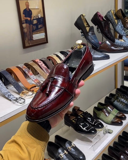 Ox-blood Tassel Loafers