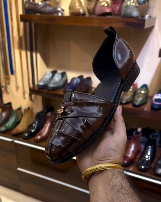 Walnut Brown Brown Bee Sandals