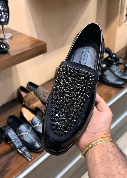 Luxe Edition Diamond Embroidered Moccasins