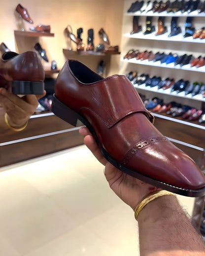 Burgundy Patina Double Monks