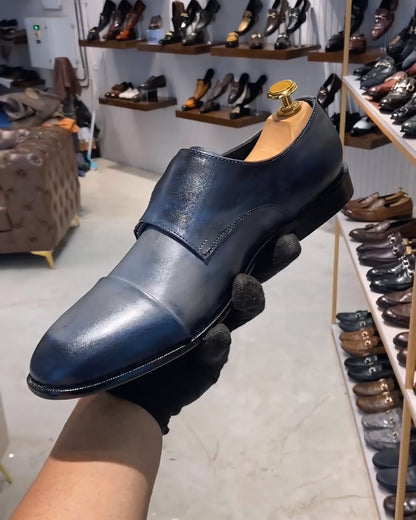 Blue-grey Patina Double Monks