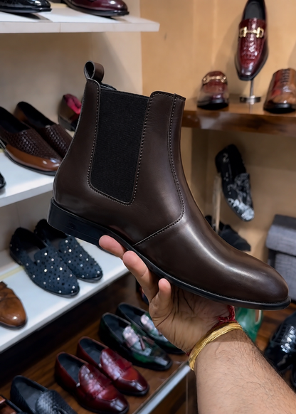 Dark Brown Chelsea Boots