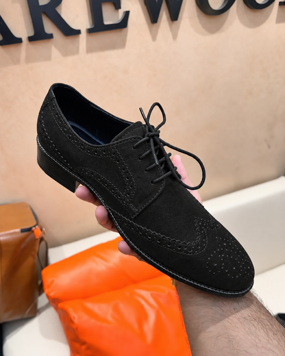 Black Suede Brogues