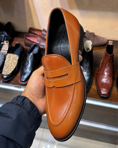 Light Tan Penny Loafers