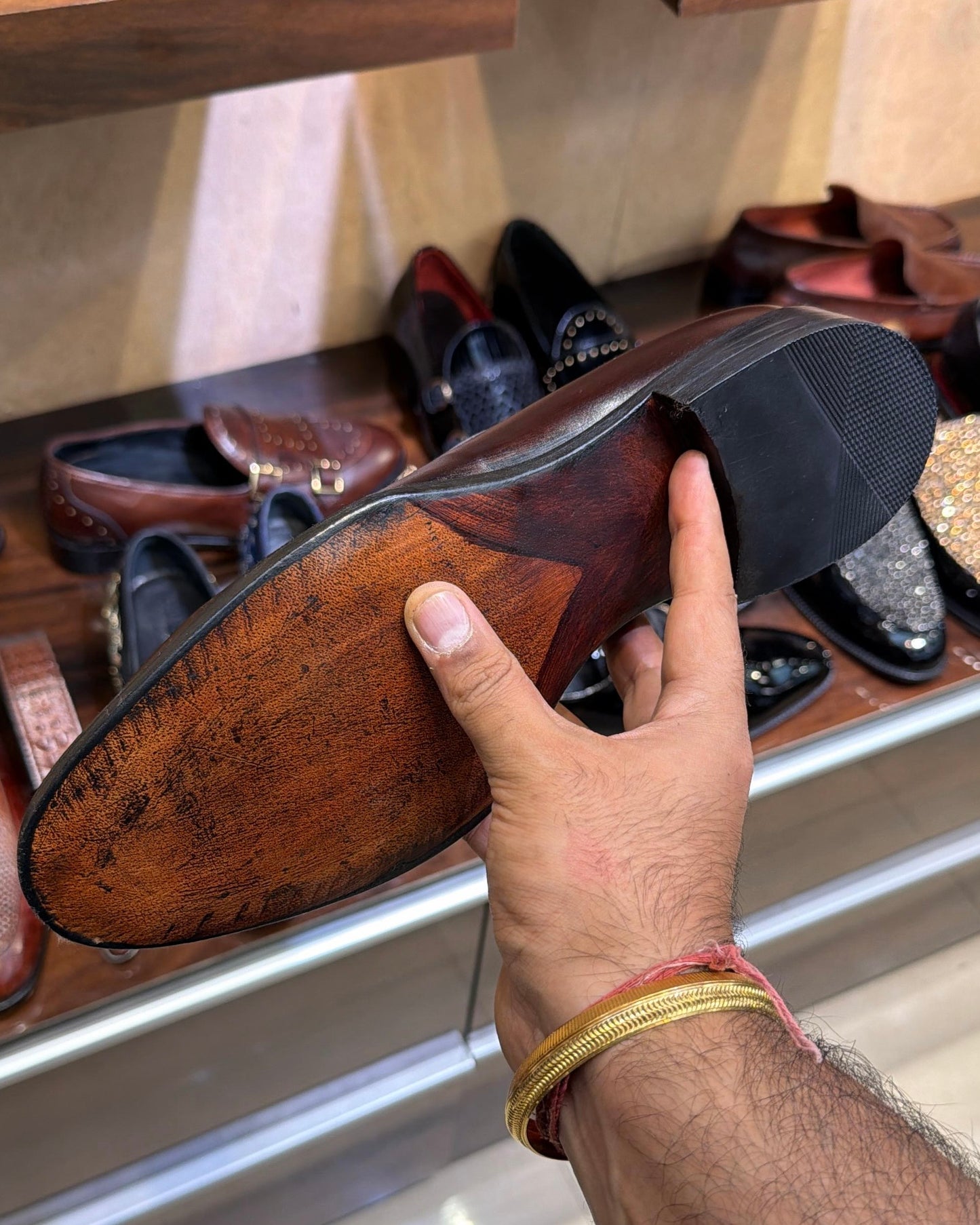Limited Edition Burnished Brown Alligator Scaled Loafers
