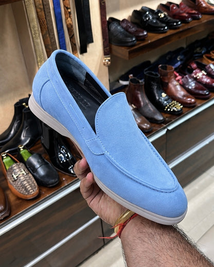 Light Blue Yacht Loafers