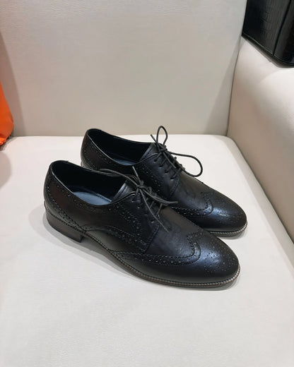 Classic Brown Calf Skin Leather Brogues
